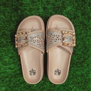 মহিলা ফ্যাশনেবল ঝকঝকে স্টোন ও গোল্ডেন বাকল ডিজাইন (সাইজ 36-40)