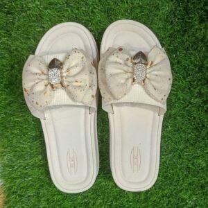 নারীদের জন্য স্টাইলিশ বো স্লাইড স্যান্ডেল ( সাইজ 36-40 )