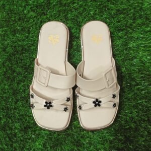 স্টাইলিশ ফ্লাওয়ার ডিজাইন স্লিপার (সাইজ 36-40)