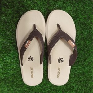 Nike স্টাইলিশ ব্রাউন-ক্রিম ফ্লিপ ফ্লপ স্যান্ডেল ( সাইজ 40-44 )