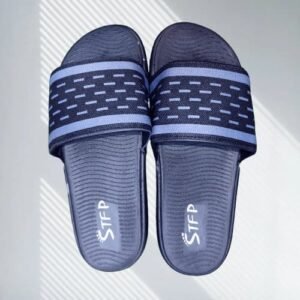 কালো-সাদা ডিজাইনড STFP আরামদায়ক স্লাইডার (সাইজ 40-44)