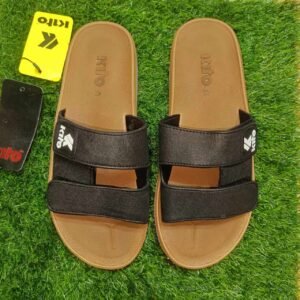 কিটো স্টাইলিশ কালো স্লাইড স্যান্ডেল (সাইজ 40-44)